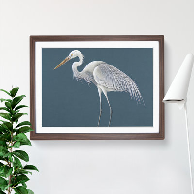 XH1022-1621X Boundless Heron Bird - Single Picture Frame Painting