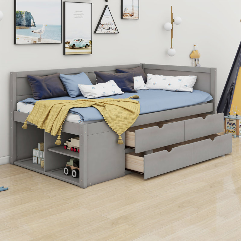 Daybed, Twin, Gray