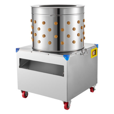 Machine à plumer le poulet, tambour 19,7 po, machine à plumer électrique 2 ch et 275 tr / min avec 106 doigts souples et roues de transport, extracteur de plumes en acier inoxydable pour le traitement de 2 à 4 poussins une fois