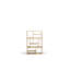 M Solid Wood Geometric Bookcase