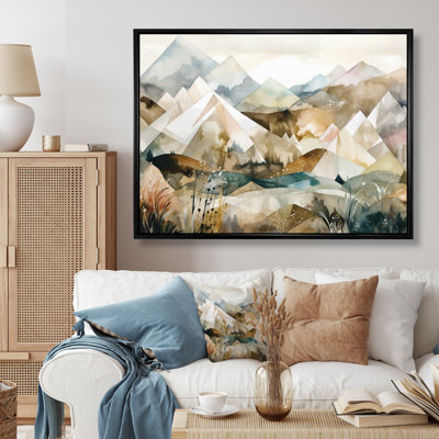 Exploration des montagnes argentiques en évolution II sur toile
