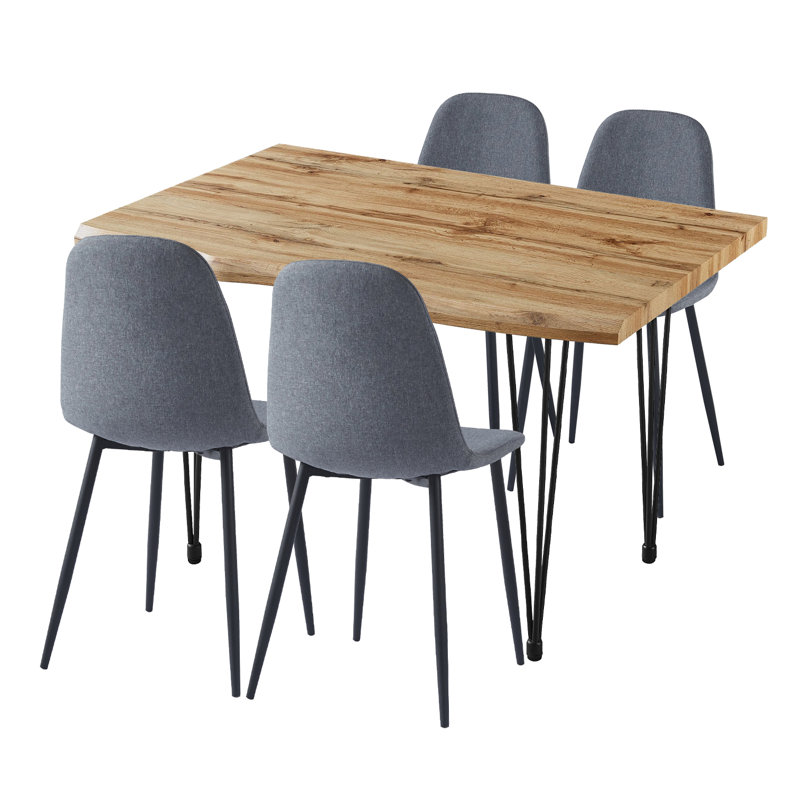 Mose 4 - Person Dining Set, 76cm H x 120cm L x 80cm W