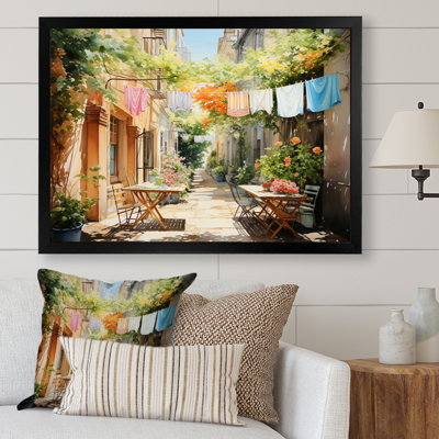 Jour de lessive en Italie III - Art mural