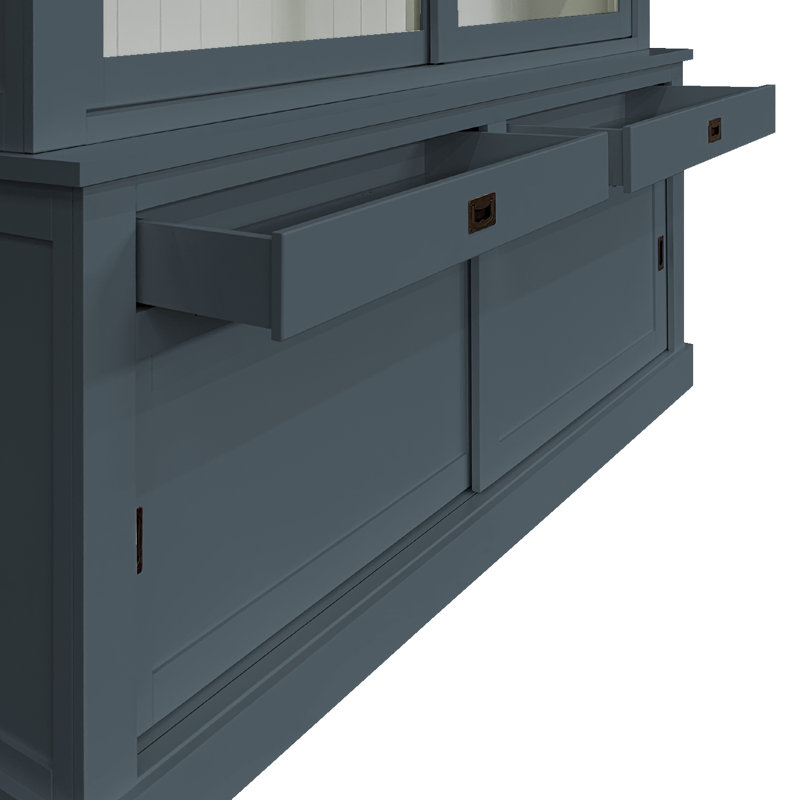 Antione Display Cabinet, Blue/Grey 