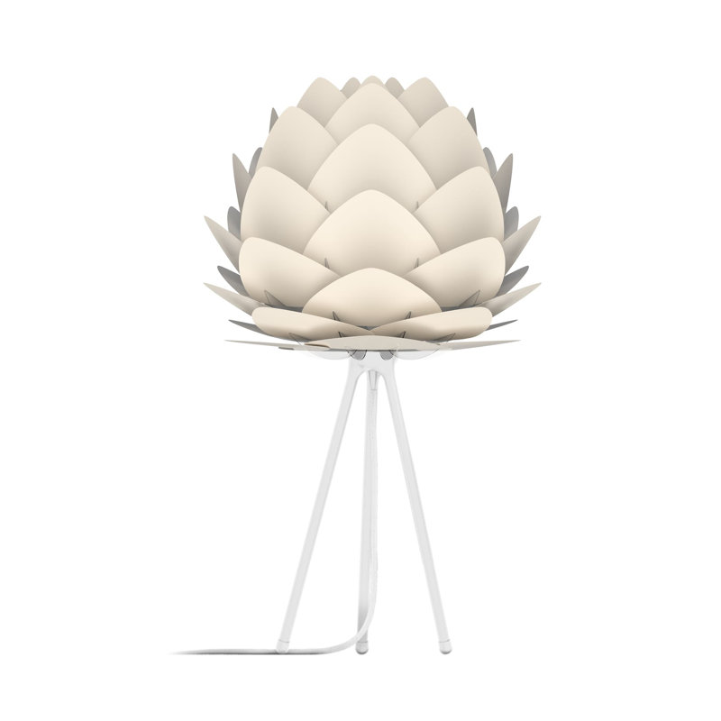 Aluvia Metal Tripod Lamp, White, White