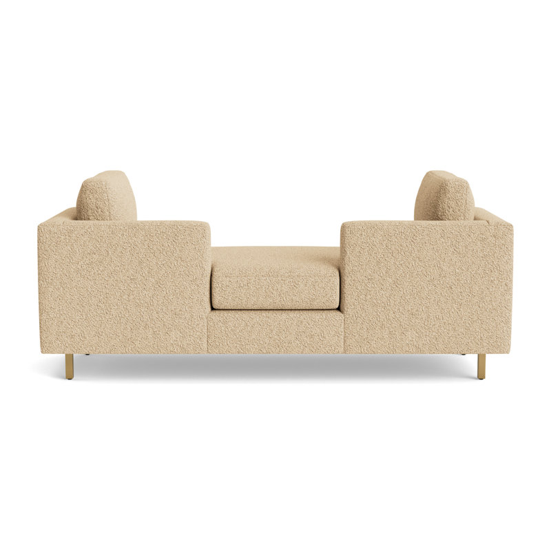 Hunter Bench, Berber - Dune, Brushed Brass
