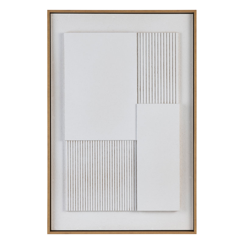 Brookeridge 1 Framed Textured Abstract Wall Art