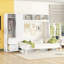 Grand lit escamotable mural avec placard et tiroirs-931708746