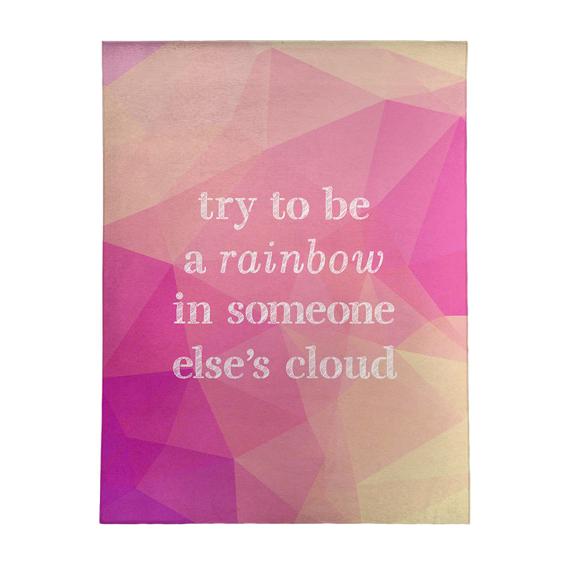 Quotes Chenille Indoor Rug, Rectangle 8' x 10'