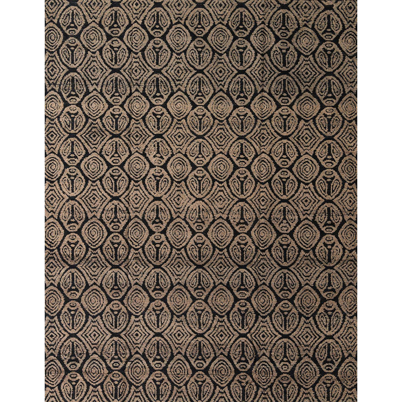Tapis 100% abstrait 5010 lavable à la machine, Carré 8 pi