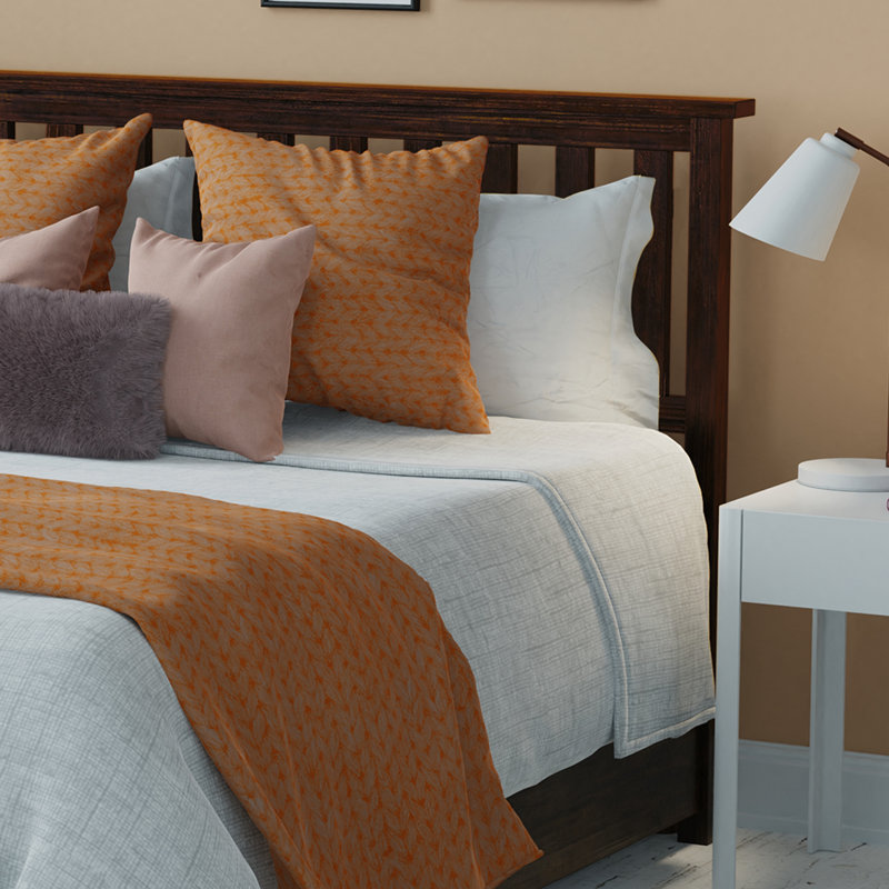 Lit standard avec tête de lit Ziggy Modern, Grand