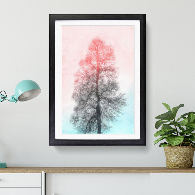 Colour of the Tree - Picture Frame Painting Print, 33cm H x 24cm W x 2cm D, Black Framed