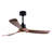 52 Inch Modern Ceiling Fan With 3 Color Dimmable 3 Abs Blades Remote Control Reversible Dc Motor With Led Light