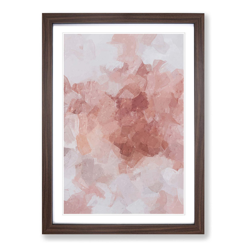 Trusted Light in Abstract - Picture Frame Graphic Art Print, 60cm H x 40cm W x 2cm D, Walnut