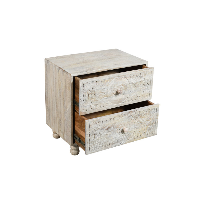 Table de chevet 2 tiroirs Malley