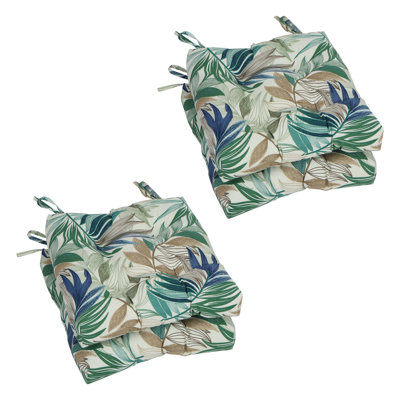 16-Inch Square Outdoor Tufted Chair Cushions (Set Of 4)