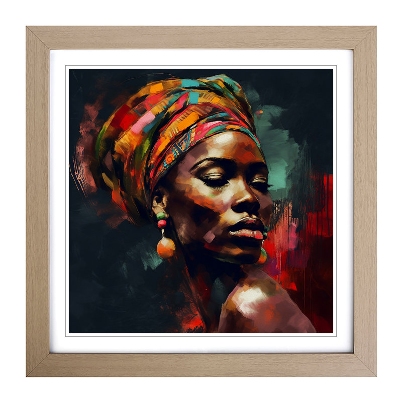 Single Picture Frame Print on Wood, Oak