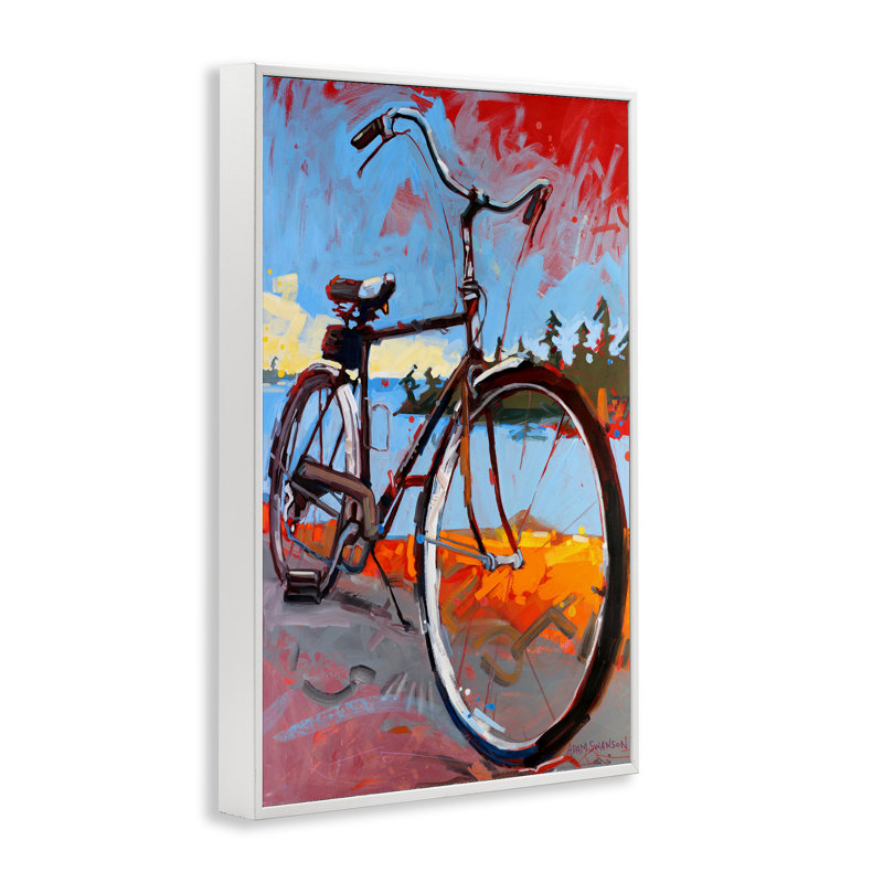 Giclée encadrée, ce soir, par Adam Swanson, H 18 po x l 12 po, Estampe numérique encadrée blanc bord de mer
