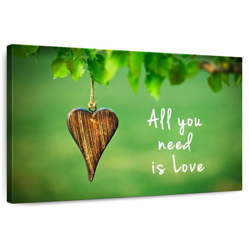 Tergel Nature All You Need Is Love, 8" H x 12" W