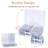 1 Set Acrylic Storage Box Set Clear Photo Container Large Capacity Smooth Edge Burr Free Dustproof