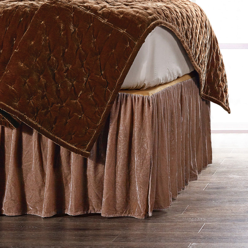 Jupe de lit Stella, Grand, Vieux rose