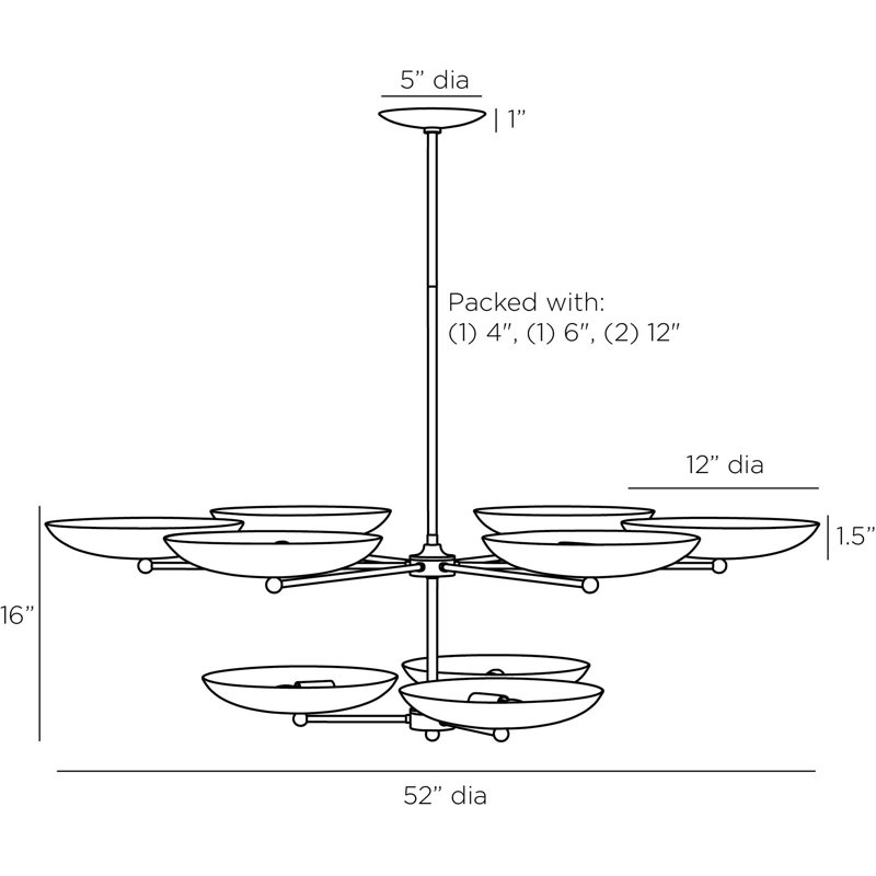 Griffith Two Tiered Chandelier