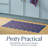 DRAPER JAMES Field Flowers Scallop Edge Comfort Kitchen Mat, Navy/Multicolor, 20"x39"-123687345-123687346