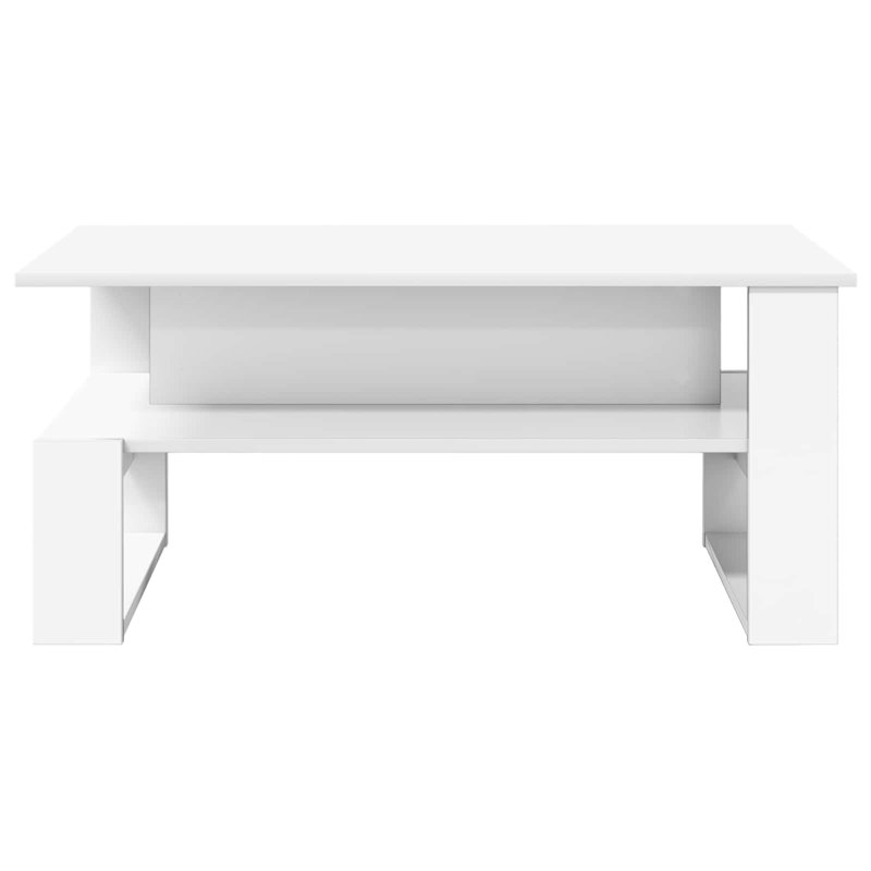 Coffee Table with Storage, White