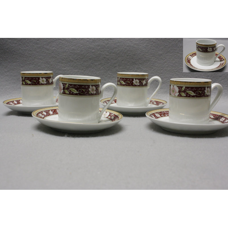Porcelain Espresso Cup and Saucer