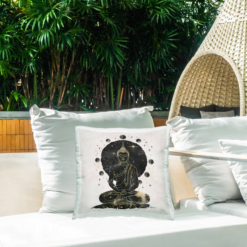 Coussin Gilded Sitting Buddha