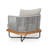 Lucca Outdoor Acacia Wood Chair,Grey-13750463