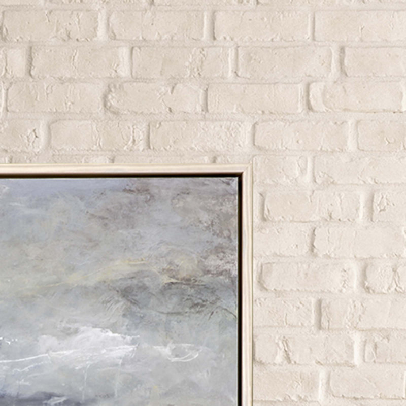 «Sea Meets Sky White Floater Frame», art mural