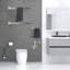 Ensemble de quincaillerie de salle de bain murale 10 pièces en nickel brossé-93687824