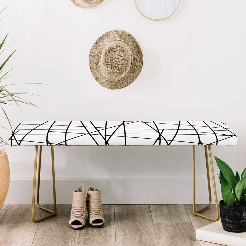 Faux Leather Upholstered Bench