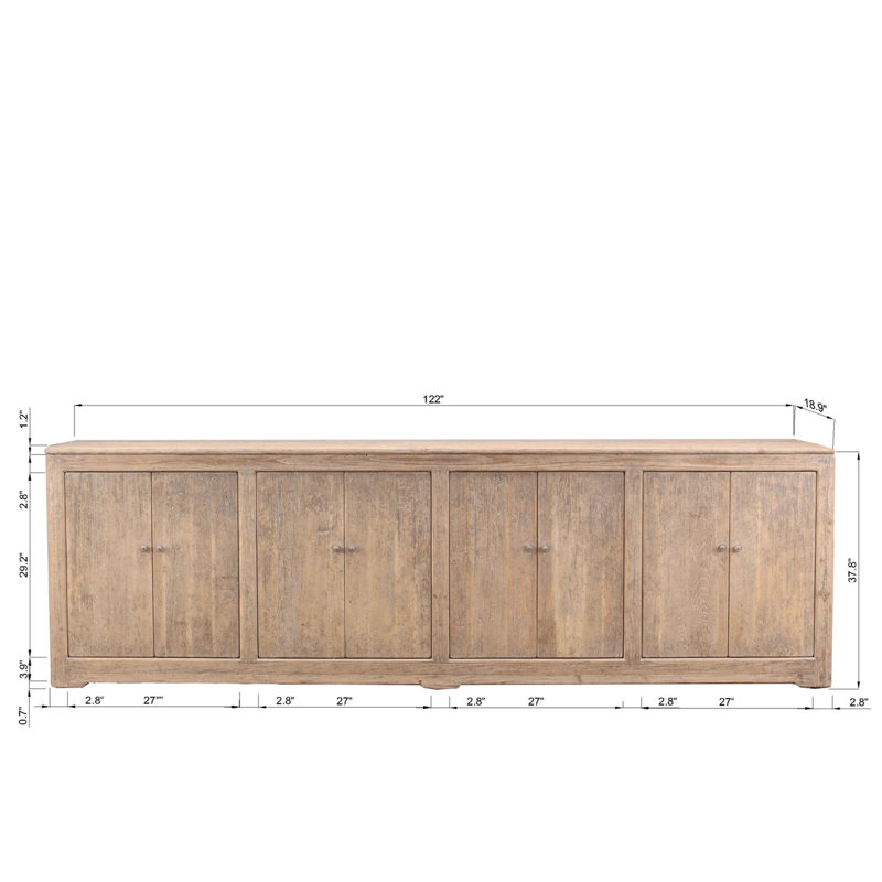 Kareli Solid Wood Sideboard