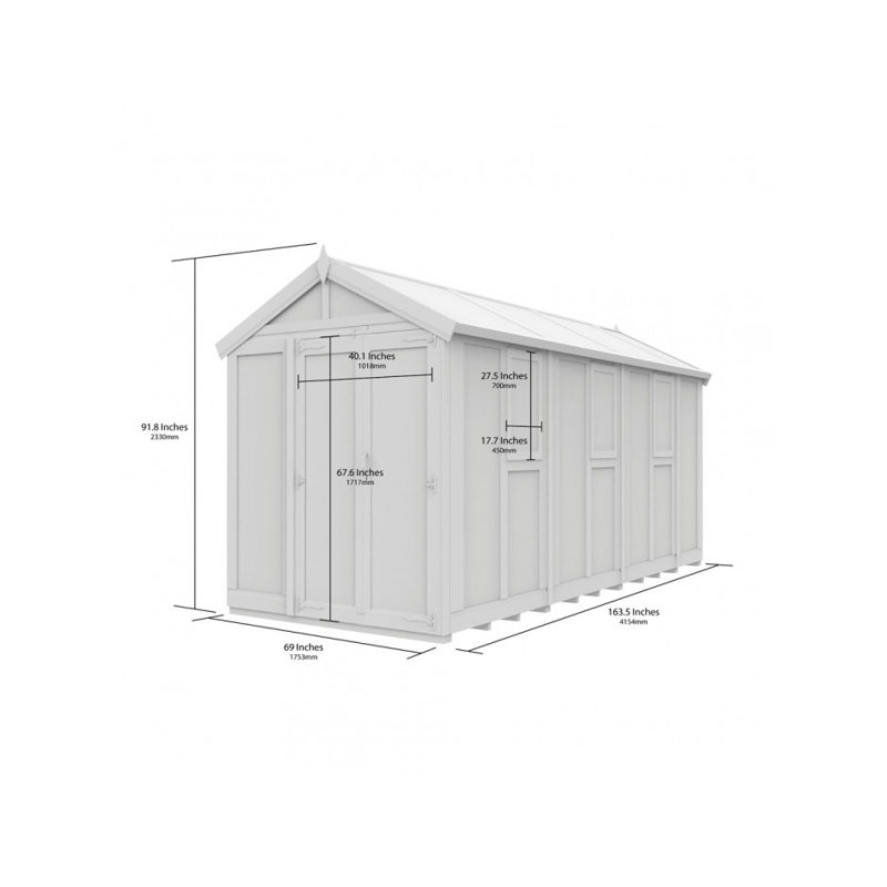 6x14 Glass Green House