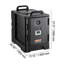 Porte-casseroles isotherme 81 pte - Boîte chaude à chargement frontal avec double boucles, chargeur frontal empilable pour la restauration et les restaurants (noir)