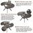 42.5-58.2 Inch Extendable Round Dining Table With Storage Shelf For 4-6 People-1252142057