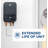 GE Appliances 18kW, Large Tankless Electric Water Heater for Smal Home, Digital Touch Screen Temperature Control, 240V