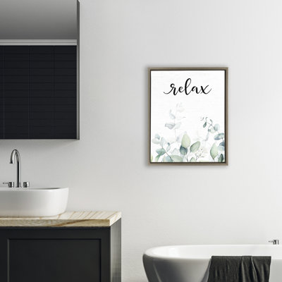 Cadre flottant Relax, feuilles et herbes