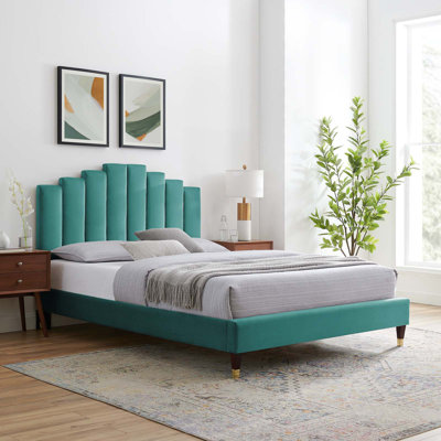 Elise Performance Velvet Platform Bed