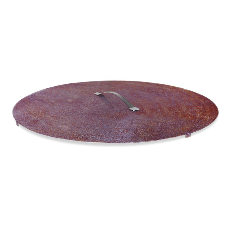 31.5'' Round Rusting Steel Fire Pit Lid