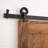 60" Karl Barn Door Hardware Kit - Black-102075103