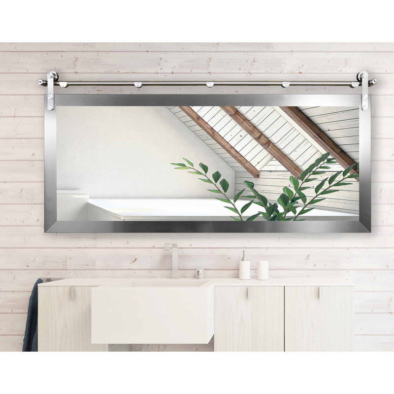 Karlyn Engineered Wood Flat Mirror, 30.5" H x 51.5" W x 25" D