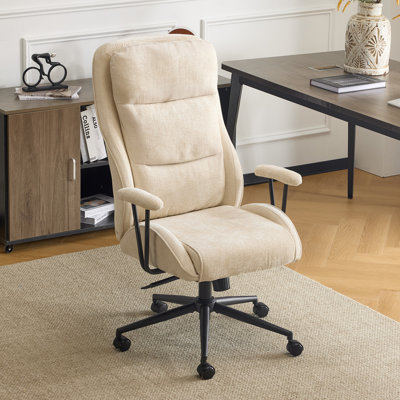 27.2 Inch High Back Adjustable Backrest Swivel Office Chair