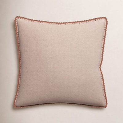 Stokes Embroidered Linen Pillow Cover