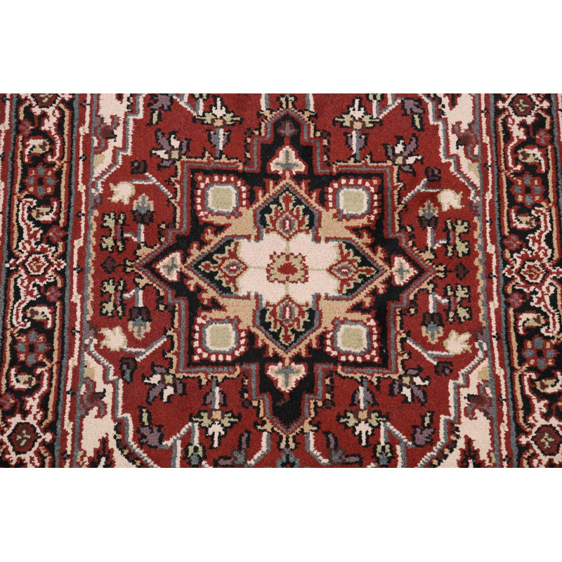 Tapis à motif oriental géométrique traditionnel 4 x 6