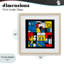 «Color Block Dogs», reproduction abstraite encadrée sous verre, conception de Tobe Fonseca-1133409791-1133409788