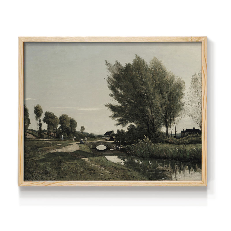 Paysages rétro-CDxxviii - reproduction encadrée - réarmable