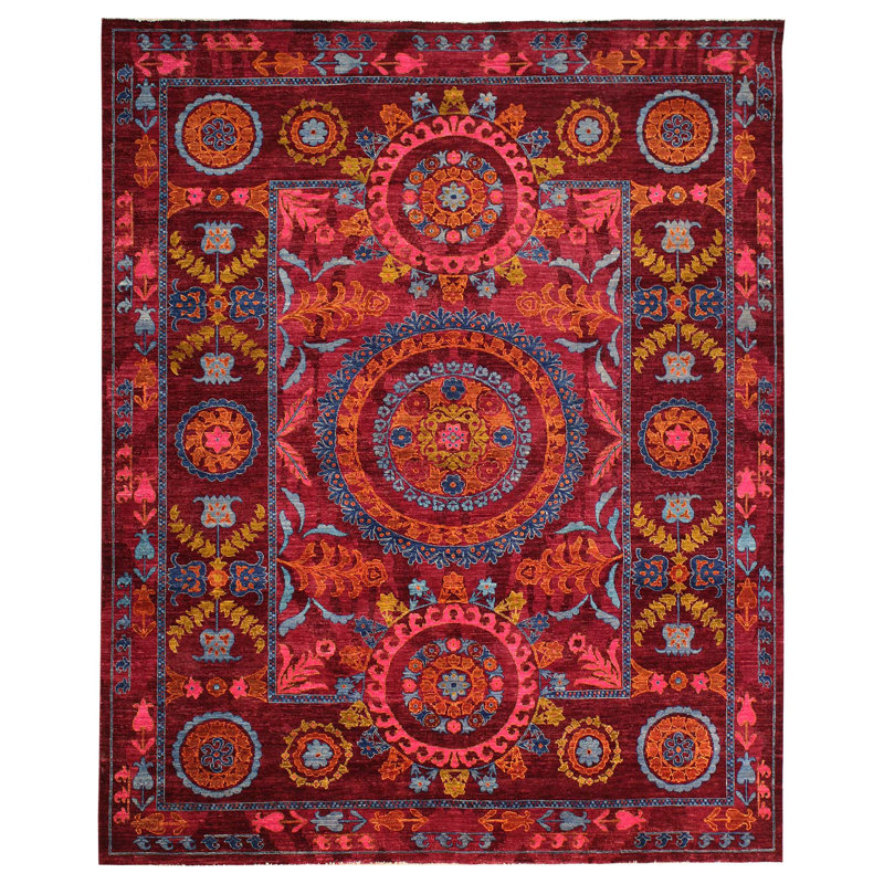 Suzani One-of-a-Kind 8'1" X 10'2" Area Rug